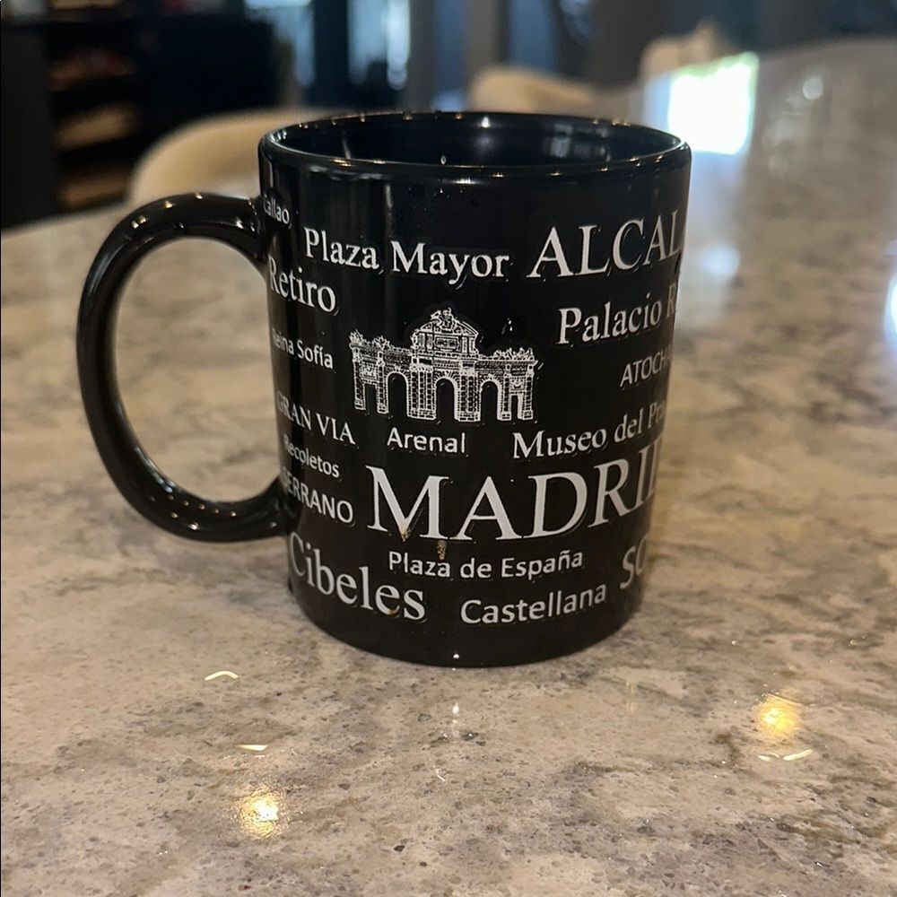Madrid Black Ceramic Mug 12oz